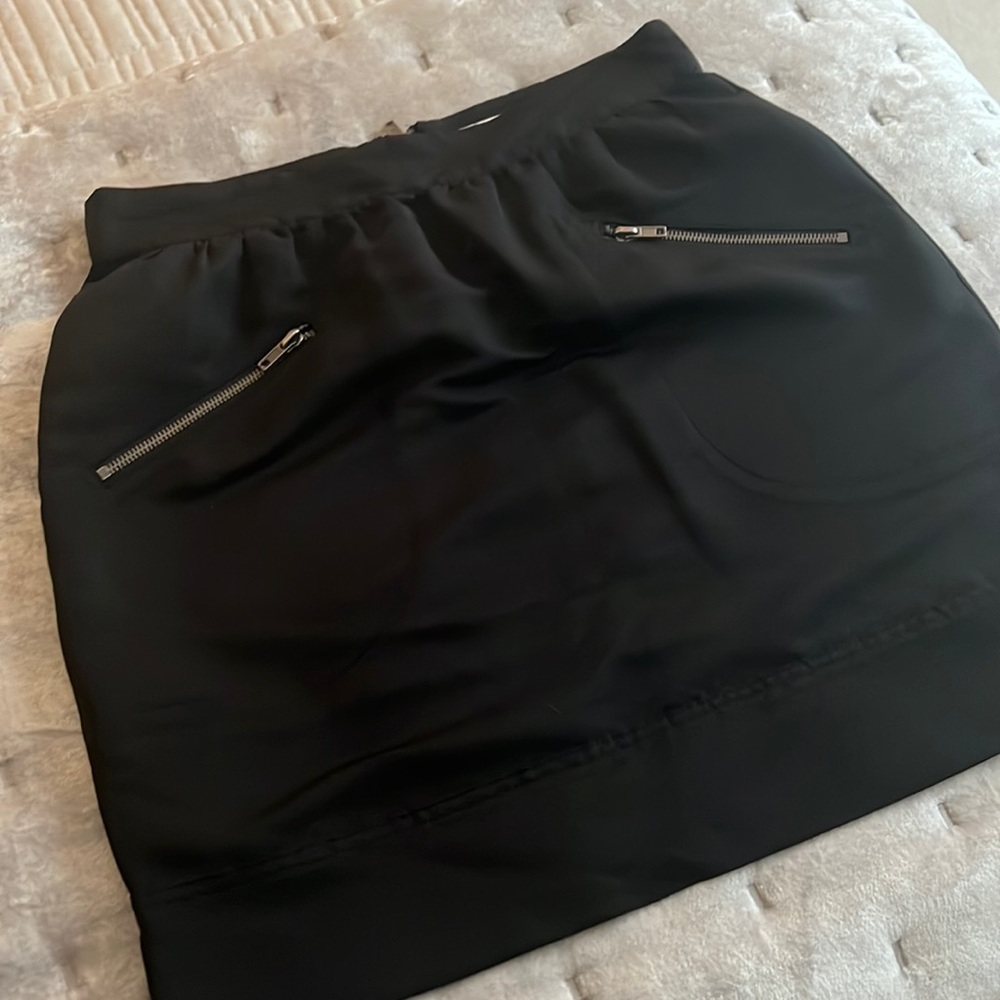 Brand New Walter Black Silk Blend Skirt